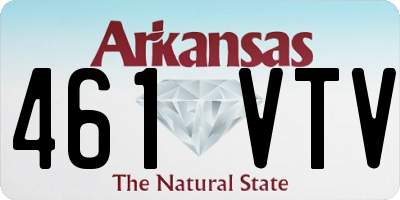 AR license plate 461VTV