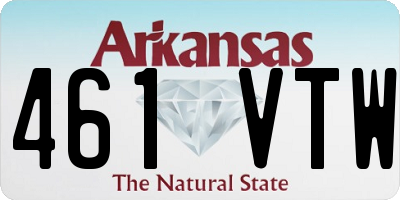 AR license plate 461VTW