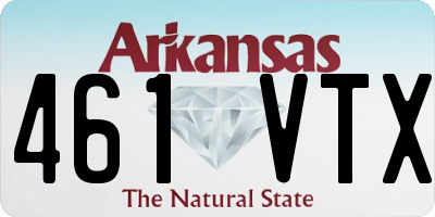 AR license plate 461VTX