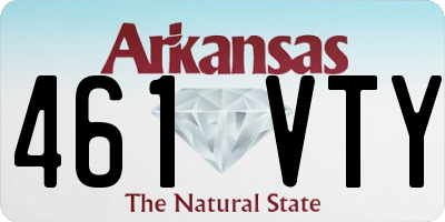 AR license plate 461VTY