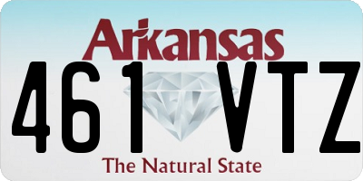 AR license plate 461VTZ