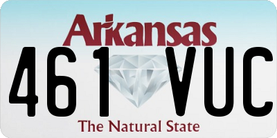 AR license plate 461VUC