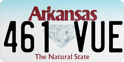 AR license plate 461VUE