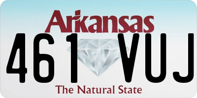 AR license plate 461VUJ