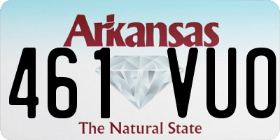AR license plate 461VUO