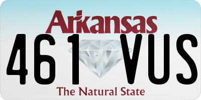 AR license plate 461VUS