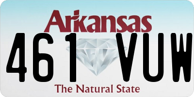 AR license plate 461VUW