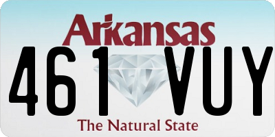 AR license plate 461VUY