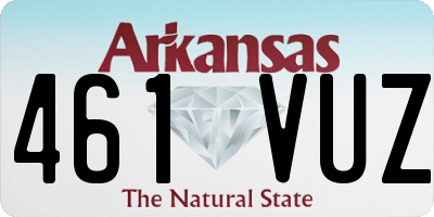 AR license plate 461VUZ