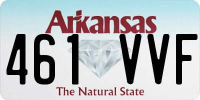 AR license plate 461VVF