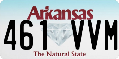 AR license plate 461VVM
