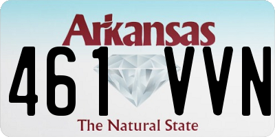 AR license plate 461VVN