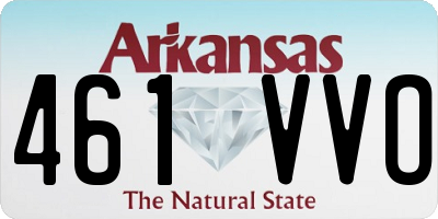 AR license plate 461VVO