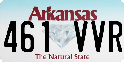 AR license plate 461VVR