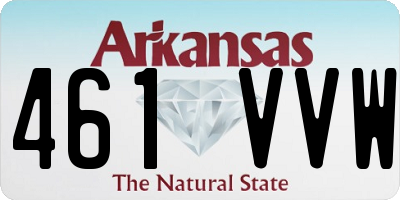 AR license plate 461VVW