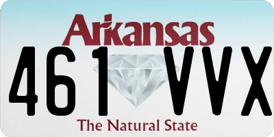 AR license plate 461VVX