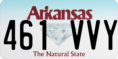 AR license plate 461VVY