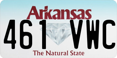 AR license plate 461VWC
