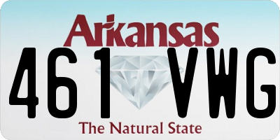 AR license plate 461VWG