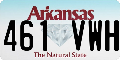 AR license plate 461VWH