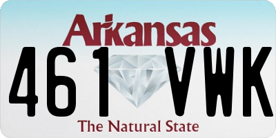AR license plate 461VWK