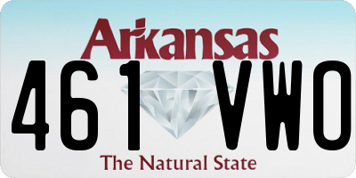 AR license plate 461VWO
