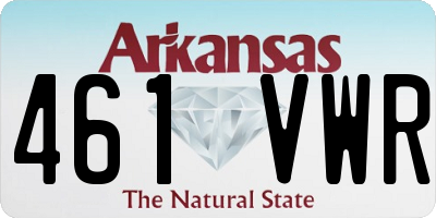 AR license plate 461VWR