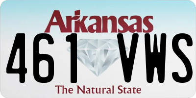 AR license plate 461VWS