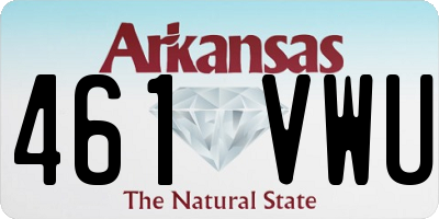 AR license plate 461VWU