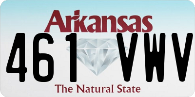 AR license plate 461VWV