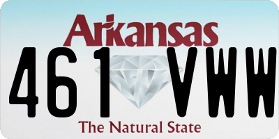 AR license plate 461VWW