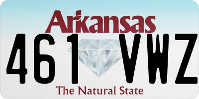 AR license plate 461VWZ
