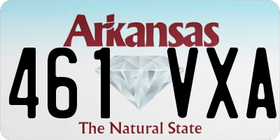 AR license plate 461VXA