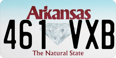 AR license plate 461VXB