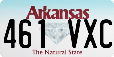 AR license plate 461VXC