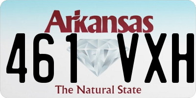 AR license plate 461VXH
