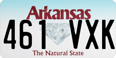 AR license plate 461VXK