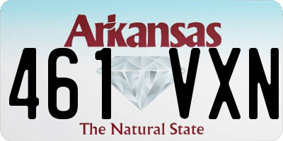 AR license plate 461VXN