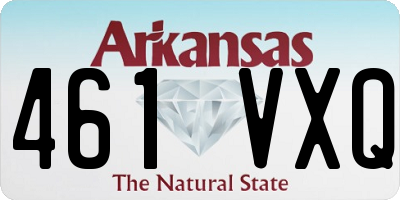 AR license plate 461VXQ