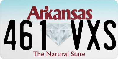 AR license plate 461VXS