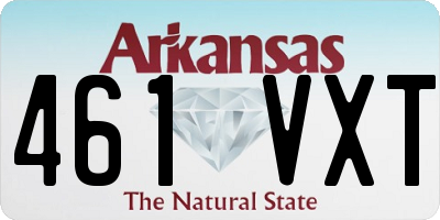 AR license plate 461VXT