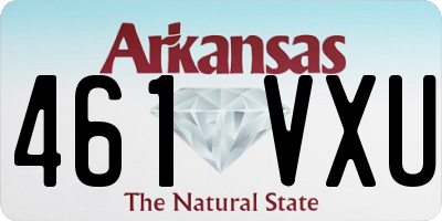 AR license plate 461VXU