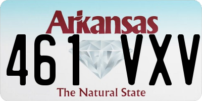 AR license plate 461VXV
