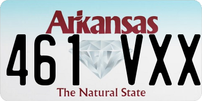 AR license plate 461VXX