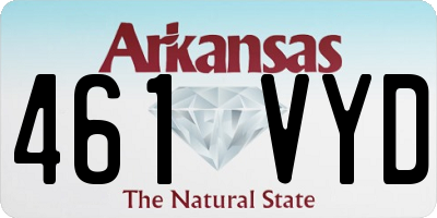 AR license plate 461VYD
