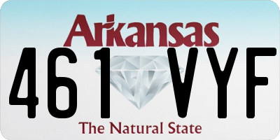 AR license plate 461VYF