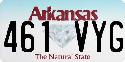 AR license plate 461VYG