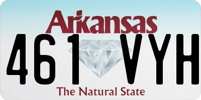AR license plate 461VYH
