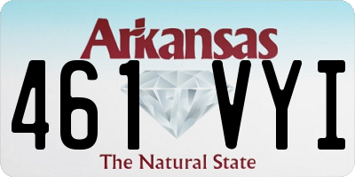 AR license plate 461VYI