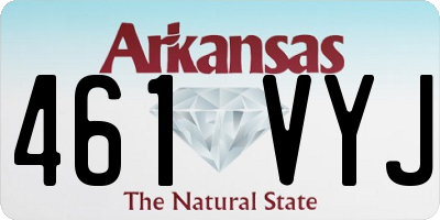 AR license plate 461VYJ